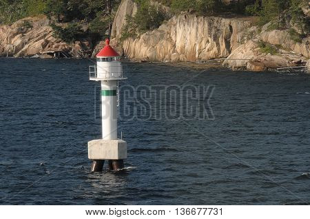the nice coastline of sweden near gothenburg