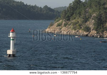 the nice coastline of sweden near gothenburg