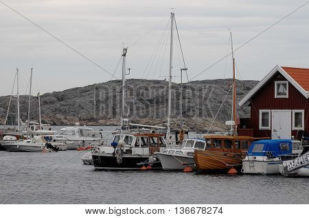 the nice coastline of sweden near gothenburg