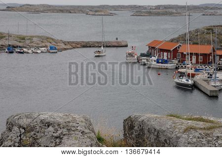 the nice coastline of sweden near gothenburg