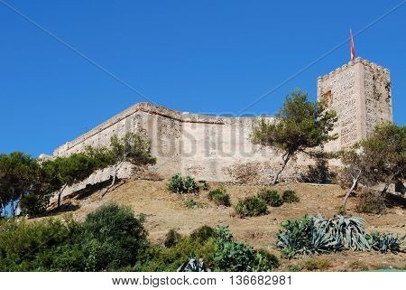 View of Sohail castle Fuengirola Malaga Province Andalucia Spain Western Europe.