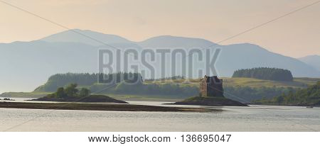 Castle Stalker, located north of Oban, Scotland