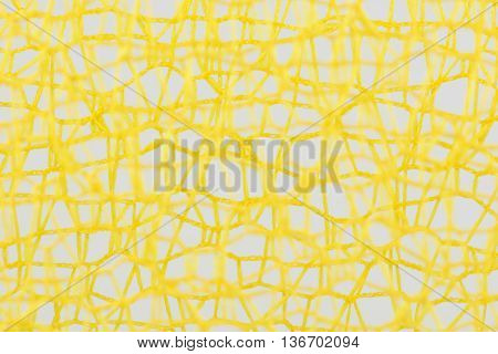 Tangled incoherent yellow wires as background picture