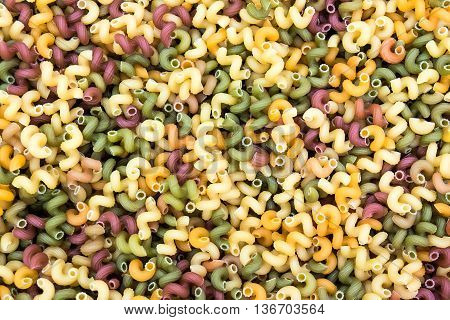 Background From Multicolored Pasta