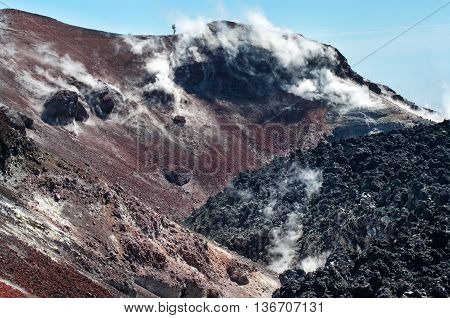 Avacha Volcano On Kamchatka ,  Russia,