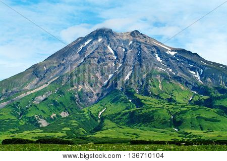 Fuss Peak Volcano At  Paramushir Island,  Russia