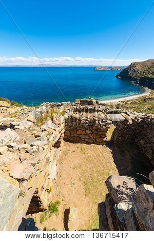Beach On Island Of The Sun, Titicaca Lake, Bolivia