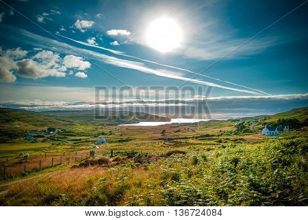 Sea Loch Pooltiel taken from Glendale on the Isle of Skye