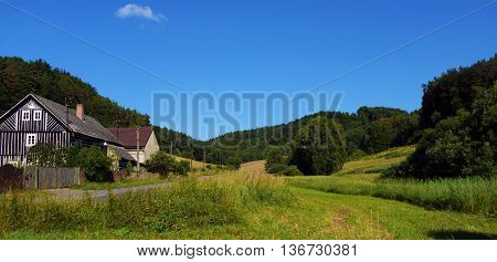 Nice day in Kokorinsko area in summer time