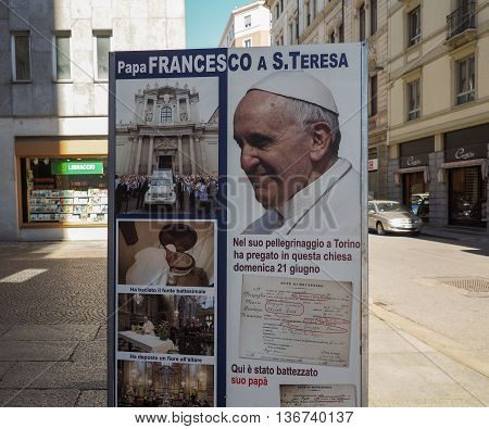 Pope Pole In Turin
