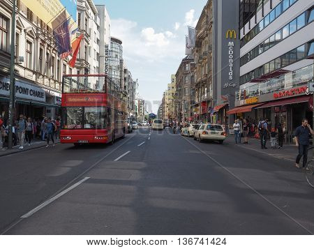 Friedrickstrasse (frederick Street) In Berlin