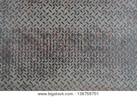 Old rusty metal floor pattern texture background