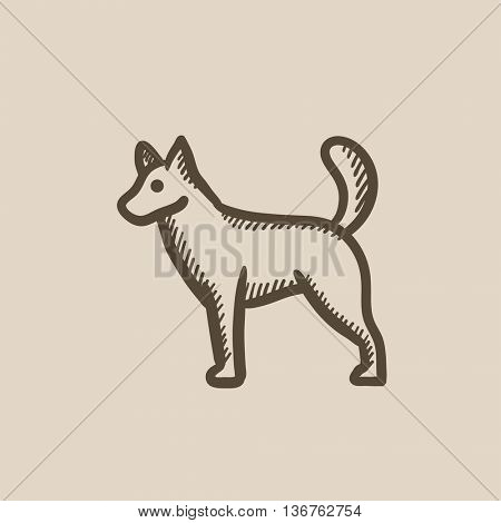 Dod vector sketch icon isolated on background. Hand drawn Dod icon. Dod sketch icon for infographic, website or app.
