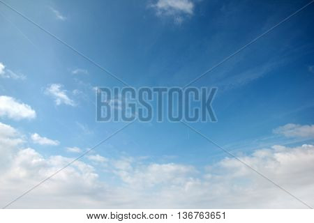 the beautiful celestial landscape with blue sky