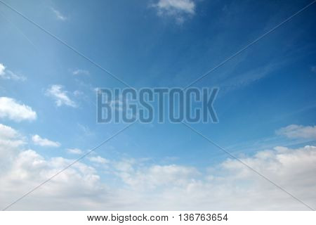 the beautiful celestial landscape with blue sky