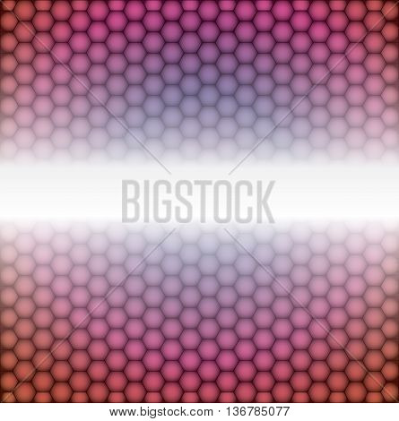 Metal background. Vector geometric pattern of hexagons.