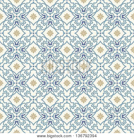 Vector seamless pattern. Luxury elegant texture with spiral elements and flowers. Pattern can be used as a background wallpaper wrapper page fill element of ornate decoration. Table cloth ornament