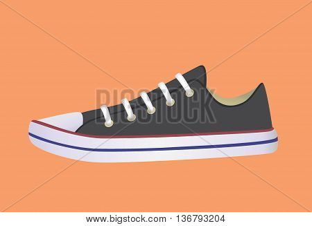 banner with sneakers that can be used for in-store signage