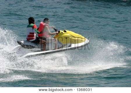 Jet Skier Racing