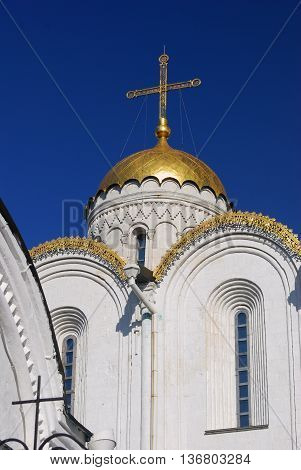 Assumption church in Vladimir, Russia. UNESCO World Heritage Site.