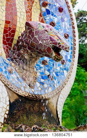 Park Guell In Barcelona, Catalonia, Spain