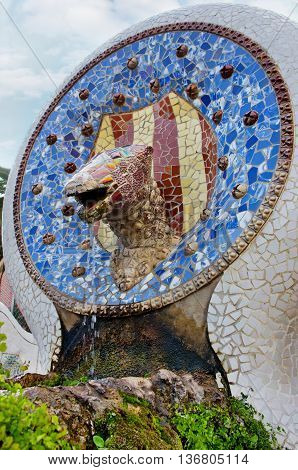 Park Guell In Barcelona, Catalonia, Spain