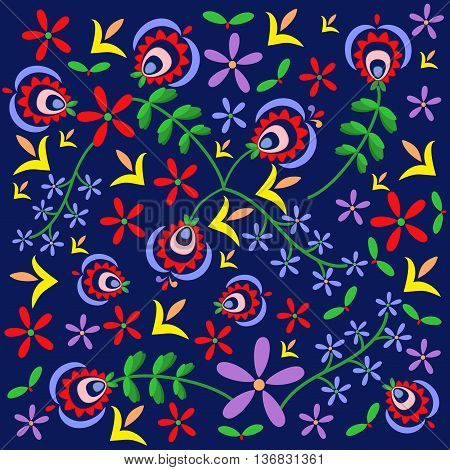 polish pattern folk Podhale background - inspiration