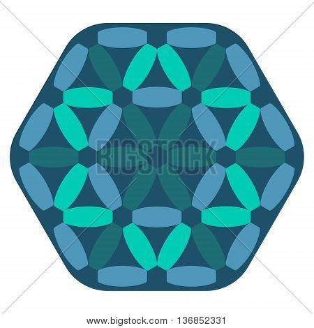 Vector abstract blue pattern on white background