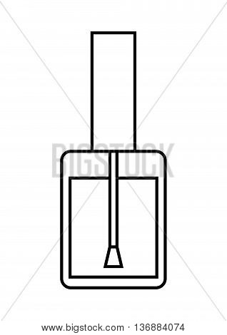 nailspolish makeup product isolated icon design, vector illustration  graphic