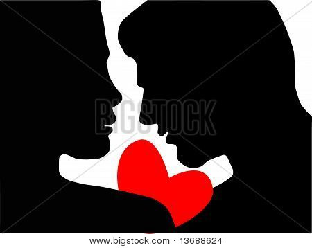 Silhouette paio. EPS