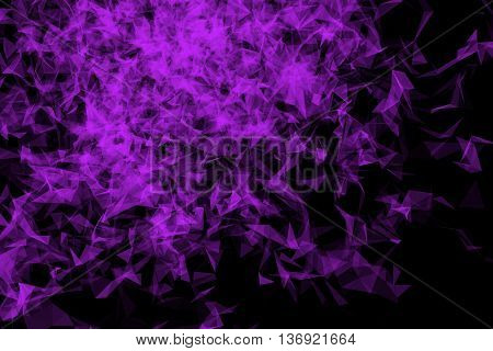 Plexus Facettes in Motion. Nice 3D Rendering