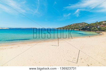 clouds over Cala Battistoni in Costa Smeralda Italy