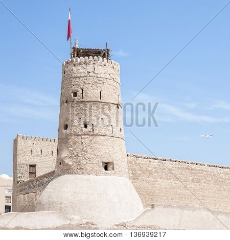Al Fahidi Fort (1787) home to the Dubai Museum and city's oldest building. Dubai UAE.