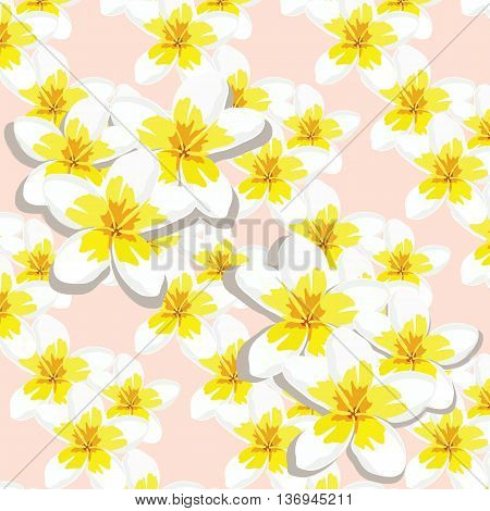 Vector Delicate peony flowers pattern background. Delicate watercolor peonies flowers for wedding greeting cards Valentine's day textile texture. Rose quartz color