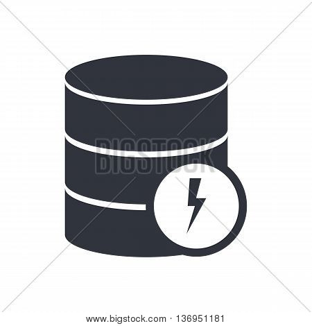 Database Flash Icon In Vector Format. Premium Quality Database Flash Symbol. Web Graphic Database Fl