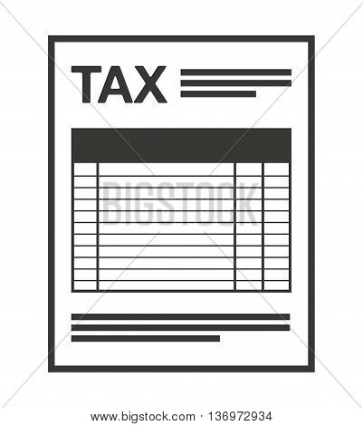 tax form isolated icon design, vector illustration  graphic