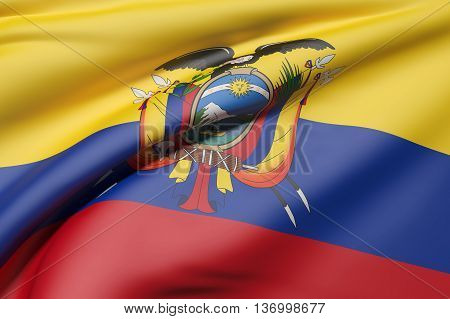 Republic Of Ecuador Flag Waving