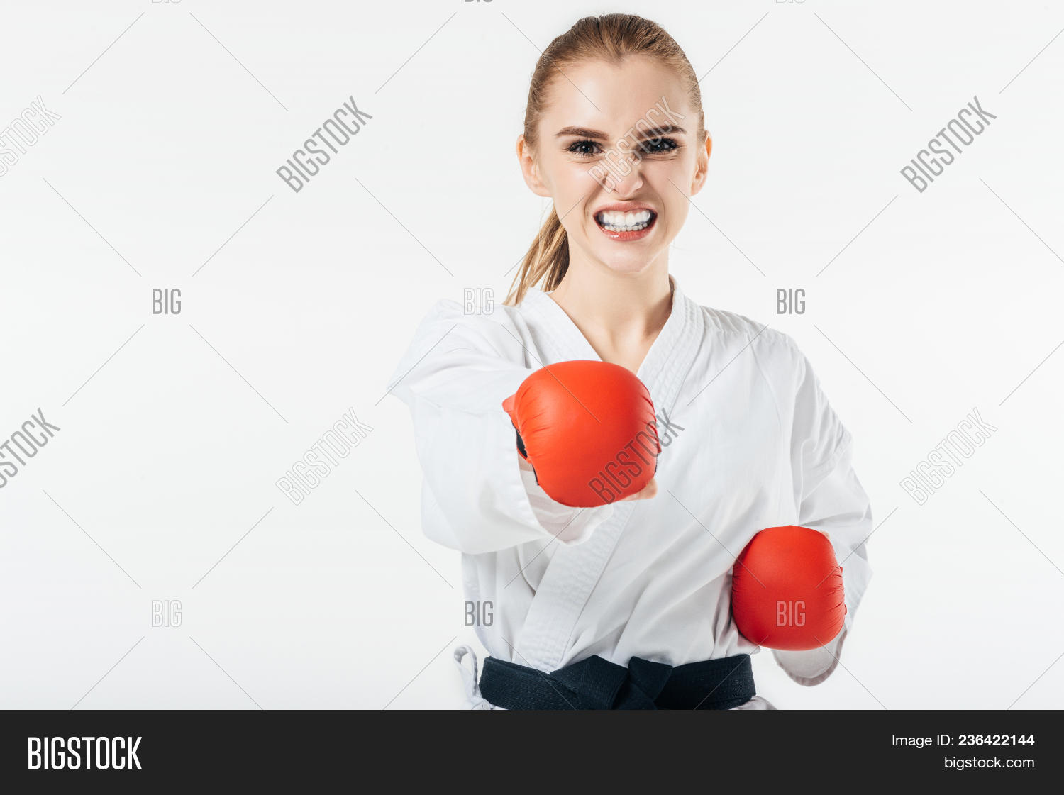 Female Karate Fighter Image & Photo (Free Trial) Bigstock