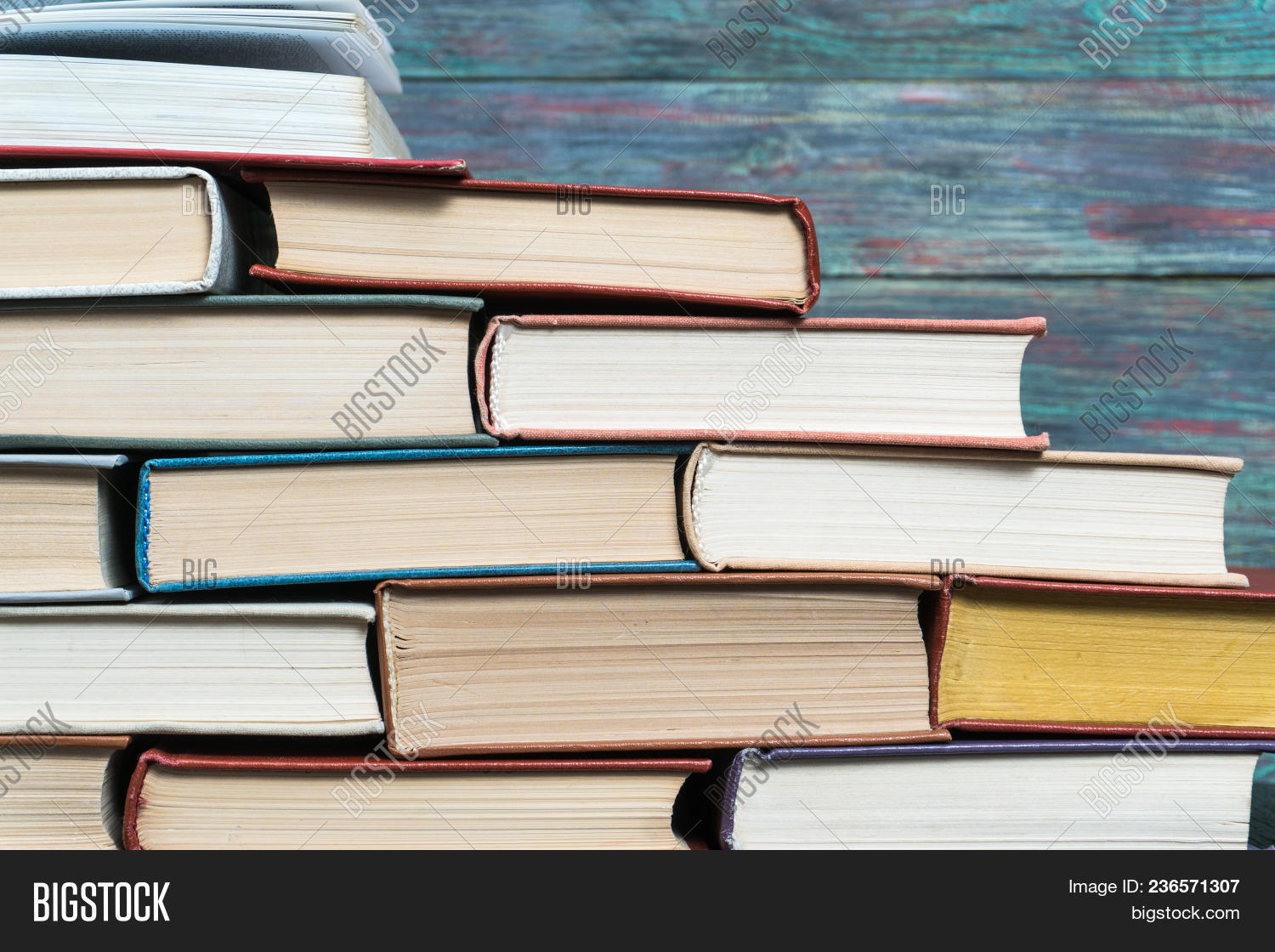 Book Stacking Open Image & Photo (Free Trial) Bigstock
