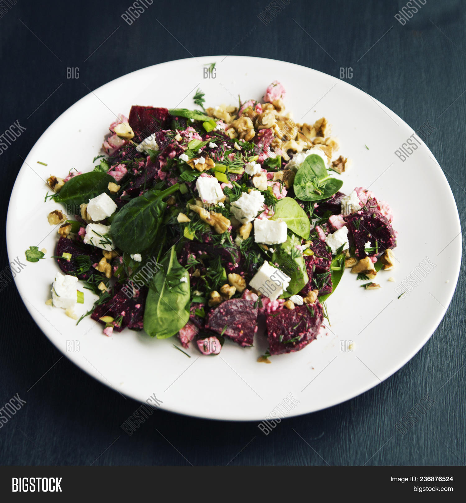 Beetroot Salad Cottage Image Photo Free Trial Bigstock