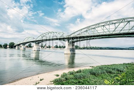 Maria Valeria Bridge Joins Esztergom In Hungary And Sturovo In Slovak Republic Across The Danube Riv