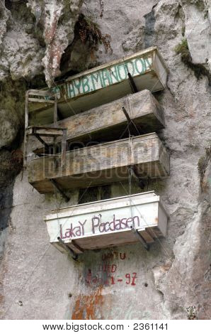 Visící rakve na Sagada Filipíny