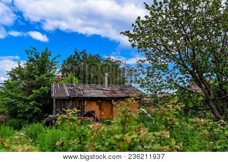 Rural Old House Abandoned Many Years Ago