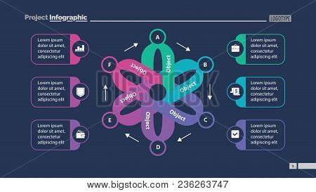 Flower Chart Slide Template Design. Element Of Chart, Diagram, Infographic. Concept For Presentation
