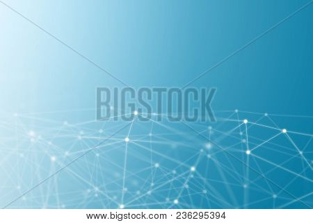 Abstract Network Concept Background - Blue, Abstract Network Concept Background - Blue