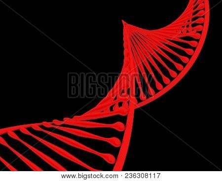 3d Dna Concept . Scince Concept . 3d Rendered Illustration