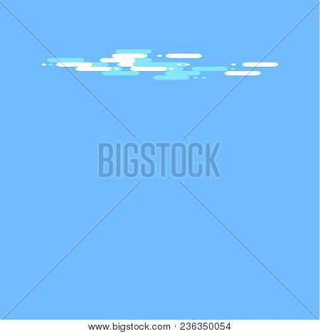 Blue Sky With White Clouds. Vector Stock Illustration.