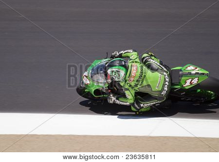 Randy de Puniet motocyklů Grand Prix v Laguna Seca, Kalifornie