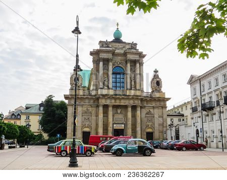 Warsaw, Poland - June 30, 2013: Warsaw Postcard. Old Town Or Stare Miasto. Warsaw, Poland.