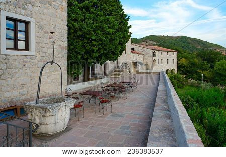 View Of Monastery Podmaine, Or Podostrog, Budva, Montenegro